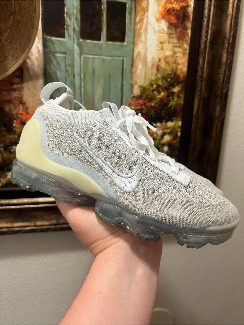 Nike Air VaporMax 2021 FK White Pure Platinum sneakers - Picture 6 of 16